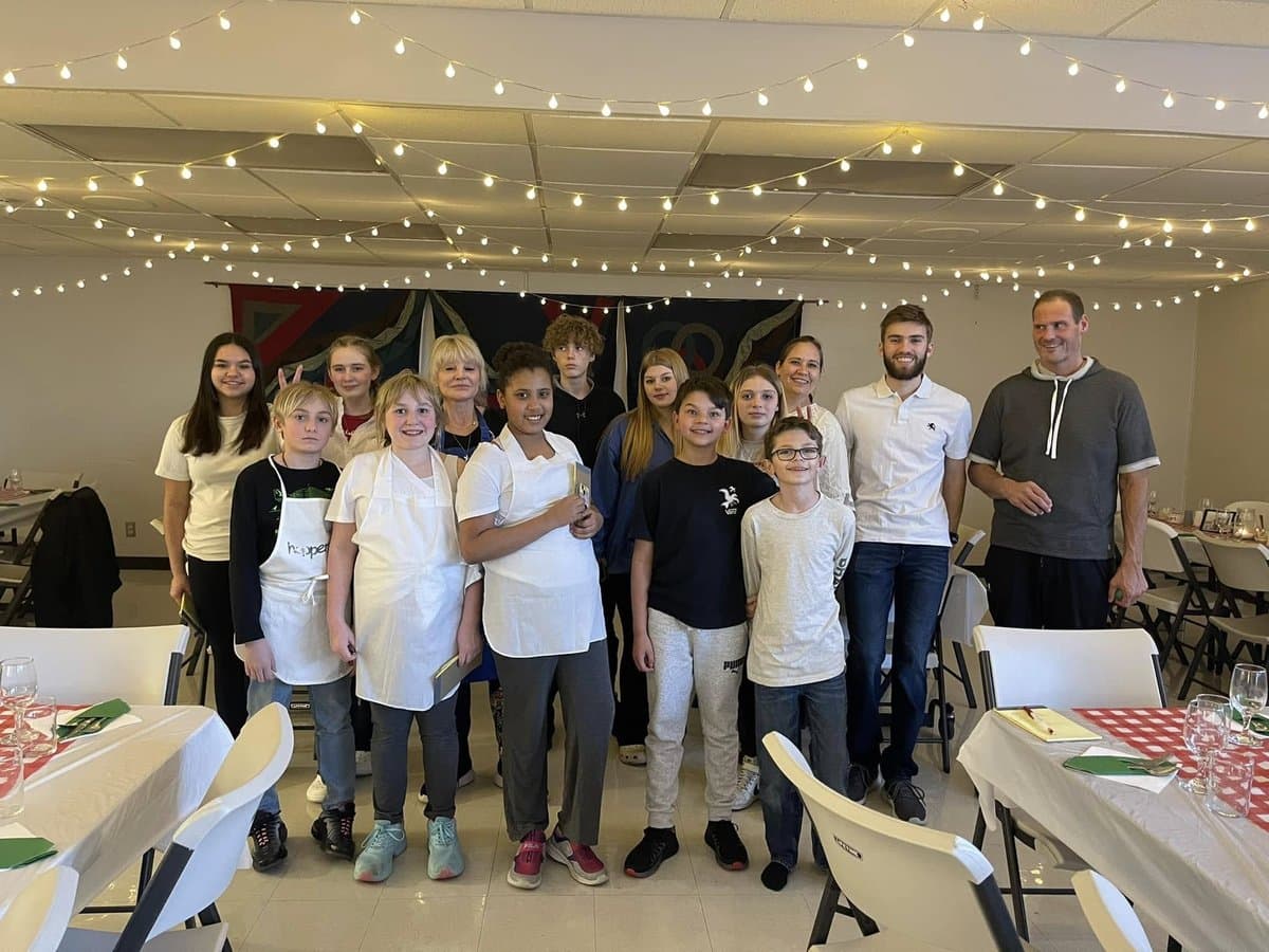 Good Shepherd youth at the annual dinner fundraiser